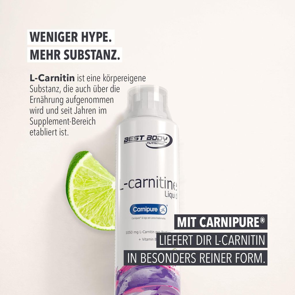 Best Body Nutrition - L-Carnitine Liquid - Limette - 500 ml Flasche