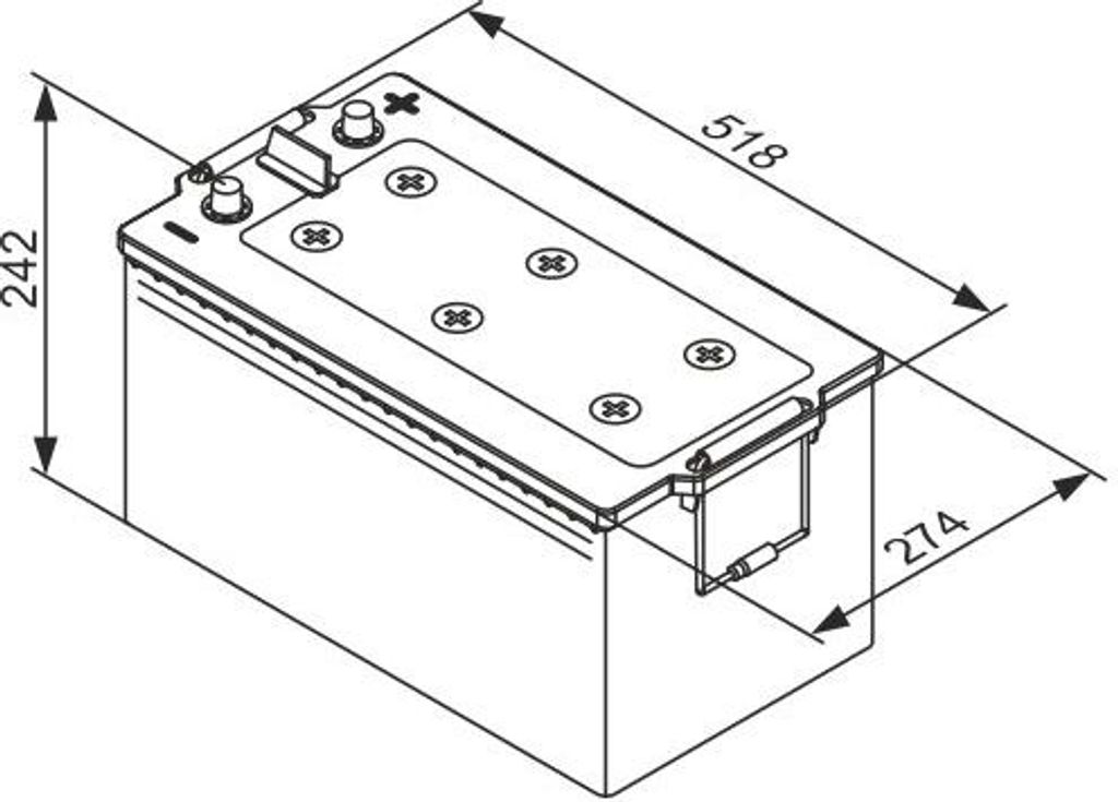 BOSCH T5 Starterbatterie 12V 240Ah 1200A/EN D6 LKW Batterie