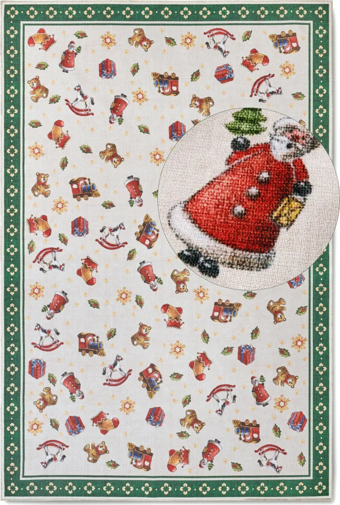 Tapis Design Nostalgique Toy's Delight Villeroy & Boch en Tissu Vert