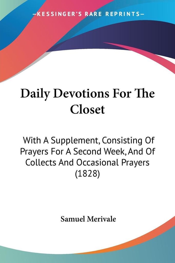 Daily Devotions For The Closet