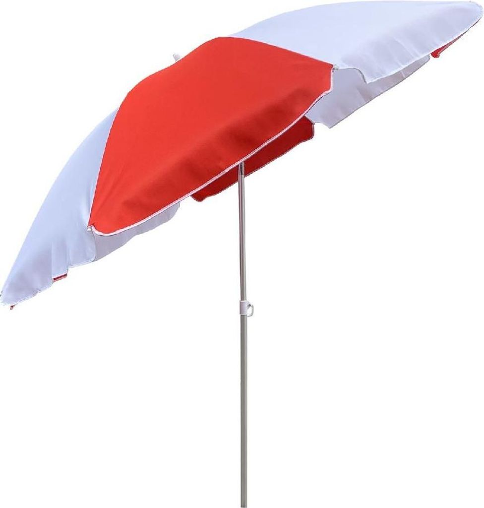Sonnenschirm für den Außenbereich **** 200 Rot/Weiß Produktbild 