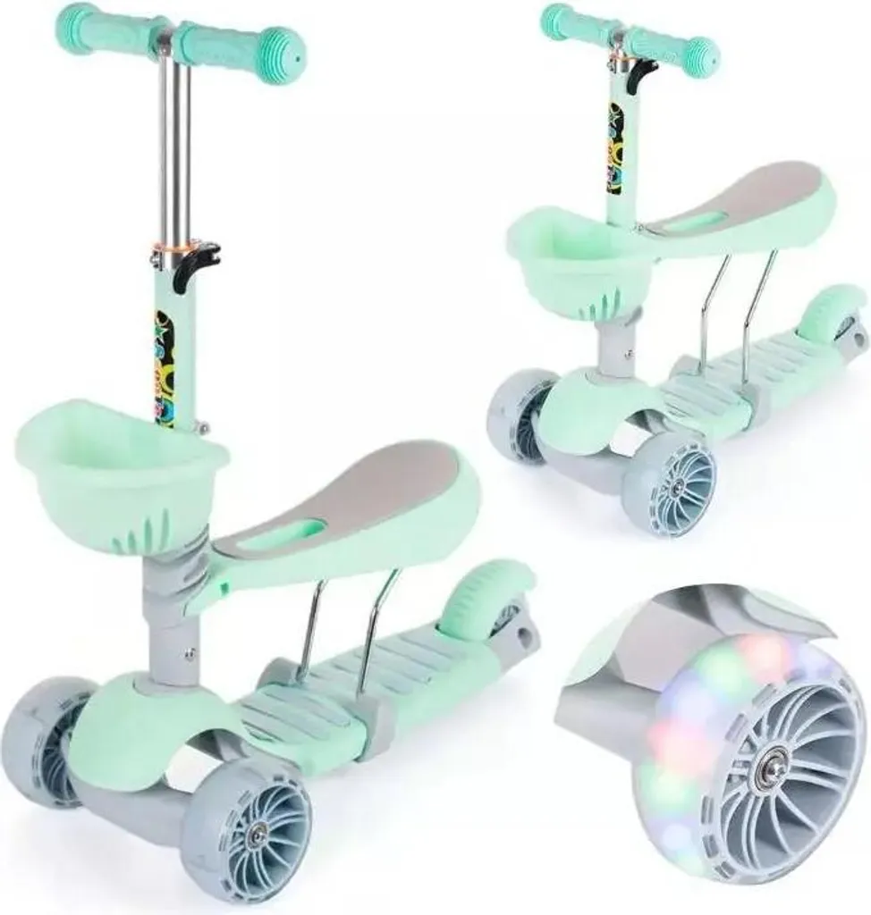 Tricycle enfant 2 en 1 avec siège : finissez-en avec la fatigue au parc