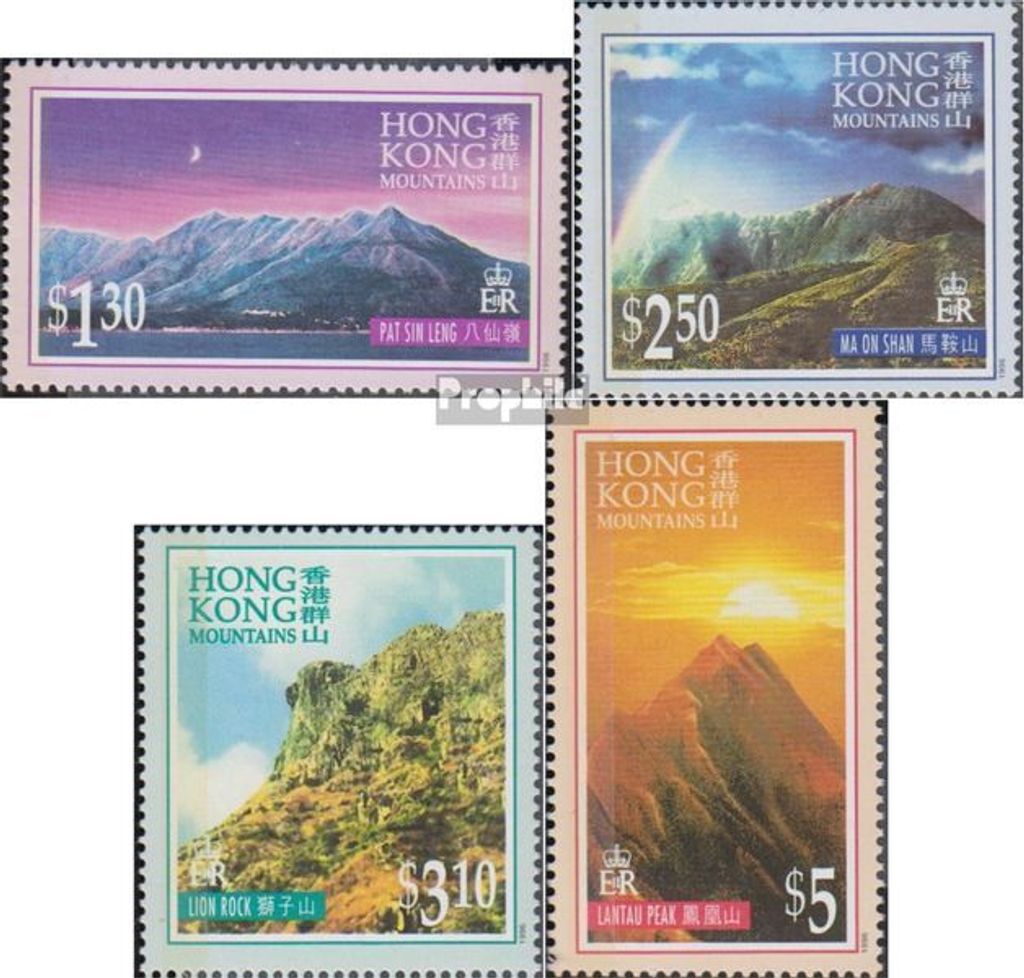 Briefmarken Hongkong 1996 Mi 775-778 (kompl.Ausg.) postfrisch Berge in Hongkong