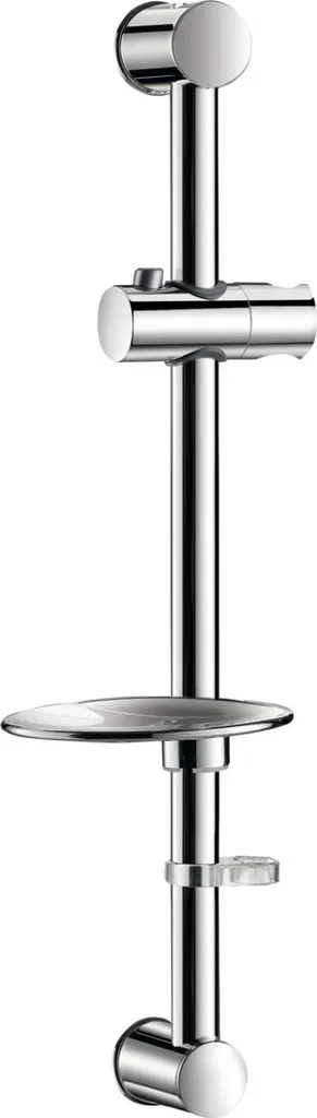 Barre de Douche Delabie Chromée D25mm Recoupable avec Porte-Savon 540mm