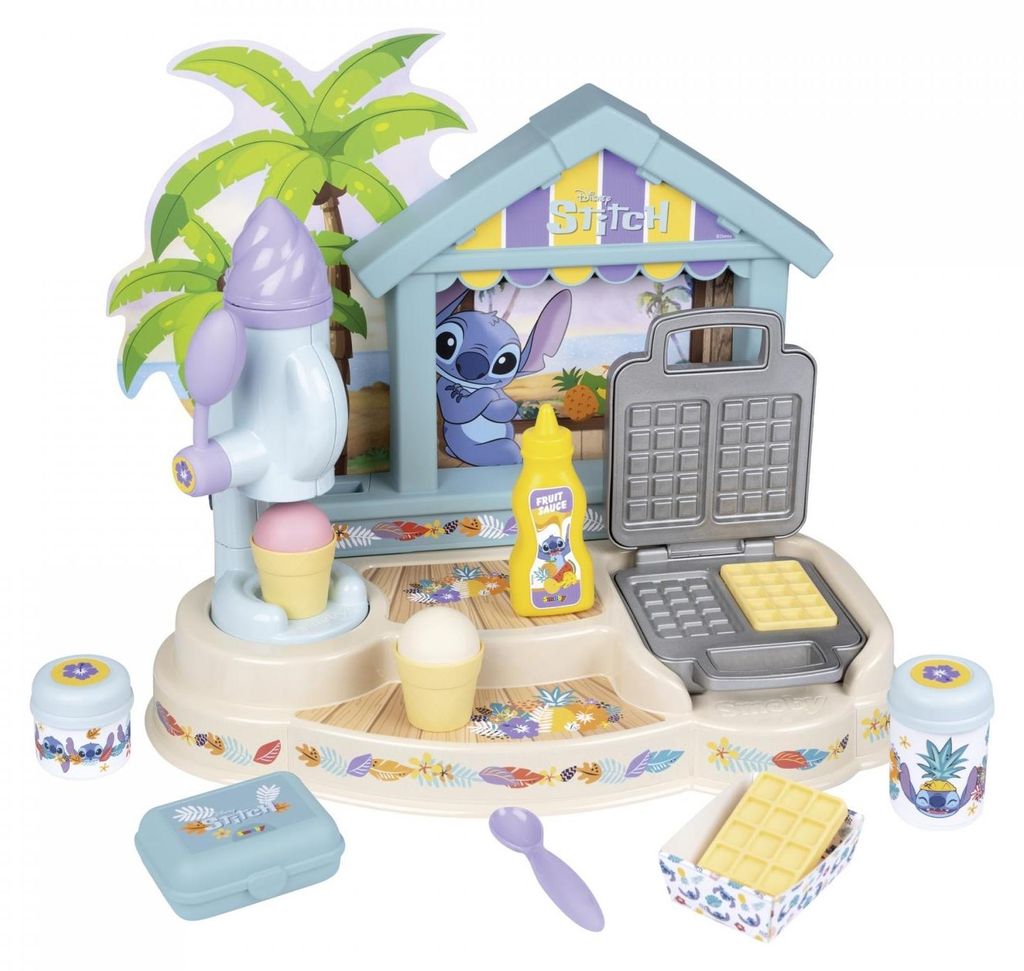 Smoby - Stitch Strandbar für Kinder mit 12 Zubehörteilen - Produktbild 