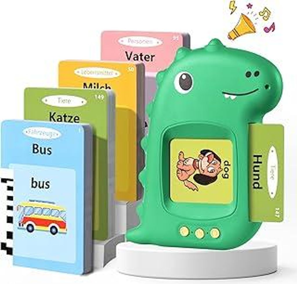 Sprechende Lernkarten Kinderspielzeug Ab 2 3 4 5 6 Jahre Lernspiele Für Autismus Lernspielzeug Deutsch Lernen Für Kinder Vorschulkinder Geschenk ...