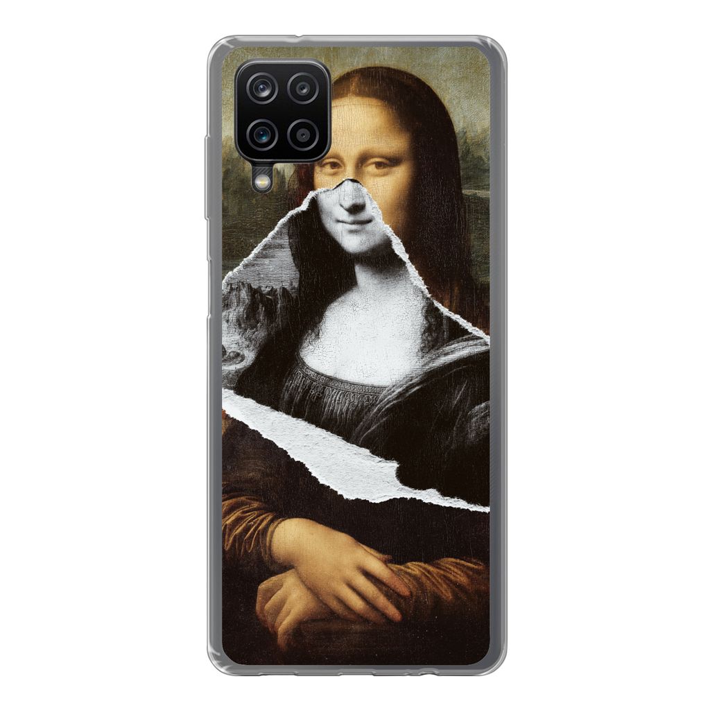 MuchoWow Handyhülle Schutzhülle Hülle für Samsung Galaxy A12 Mona Lisa - Da Vinci - Kunst Silikon Softcase Handy Hülle - Bild