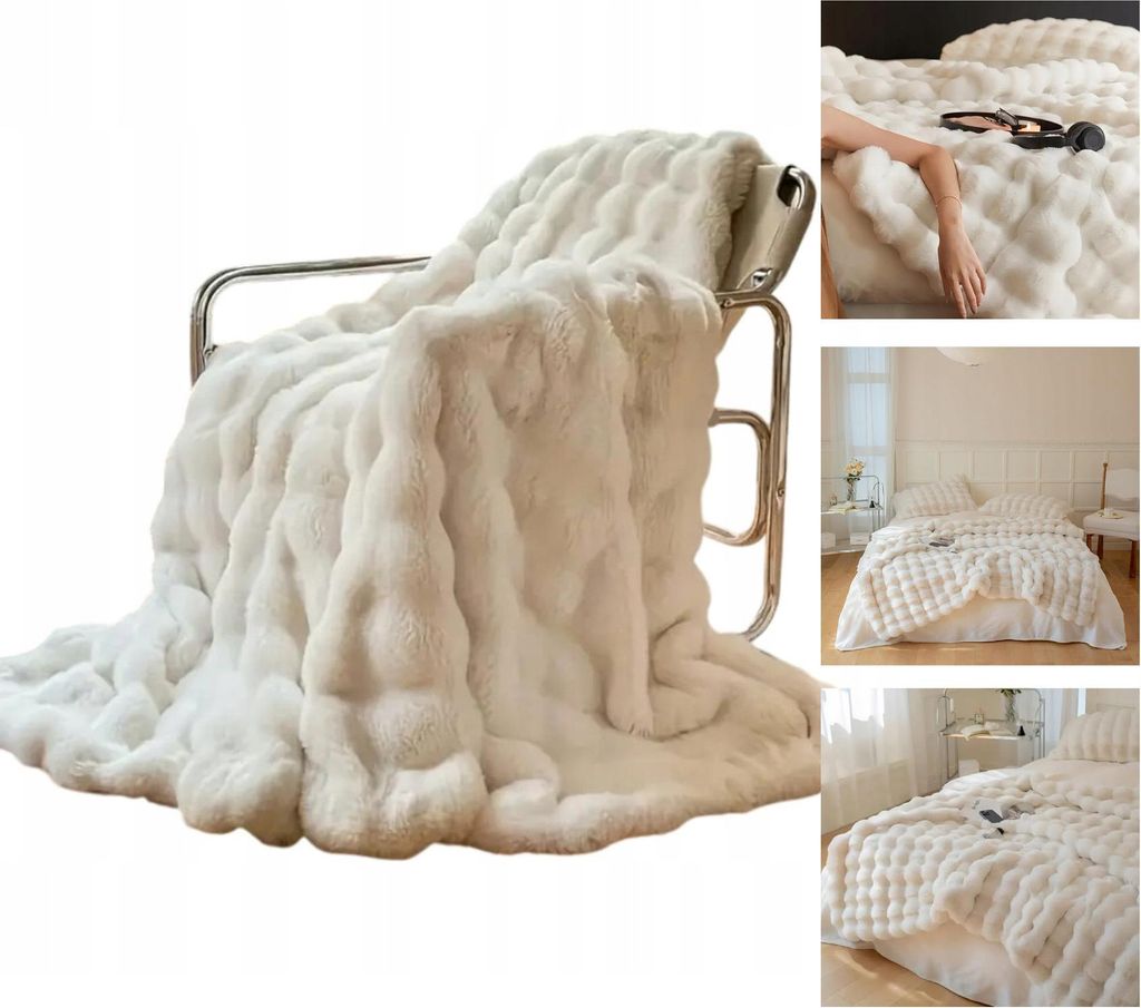 Coperta Soffice e Pelosa per Letto Cozyglam Morbida nelle Immagine del prodotto 
