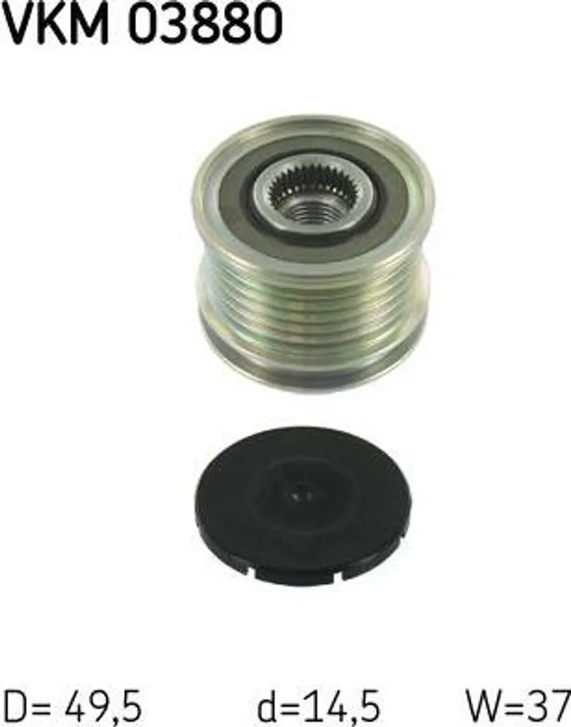 Roue libre d'alternateur SKF pour réparer le moteur de Peugeot 207 et 3008