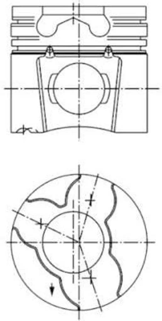 Piston Durable KOLBENSCHMIDT 97412700 Résistant aux Hautes Pressions