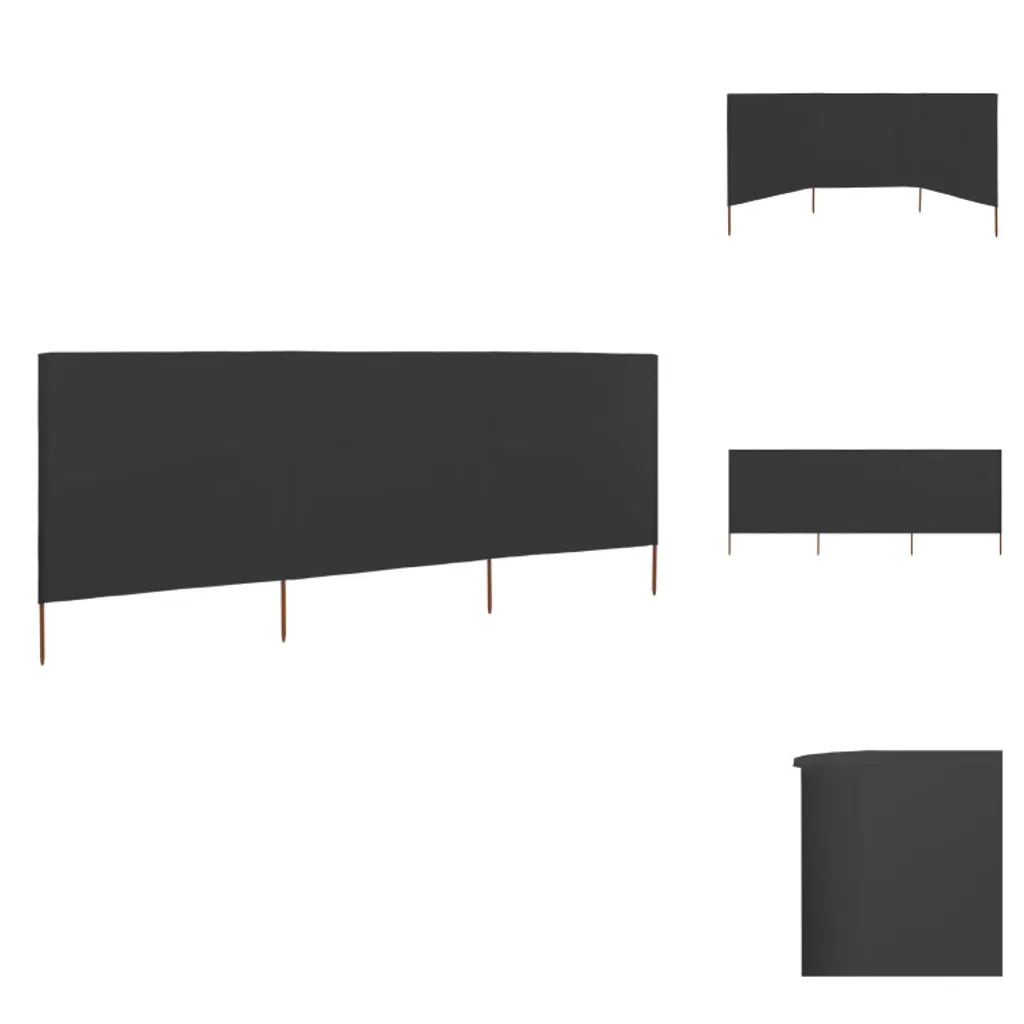 Frangivento Design Antracite vidaXL 400x120 cm: Eleganza in Giardino