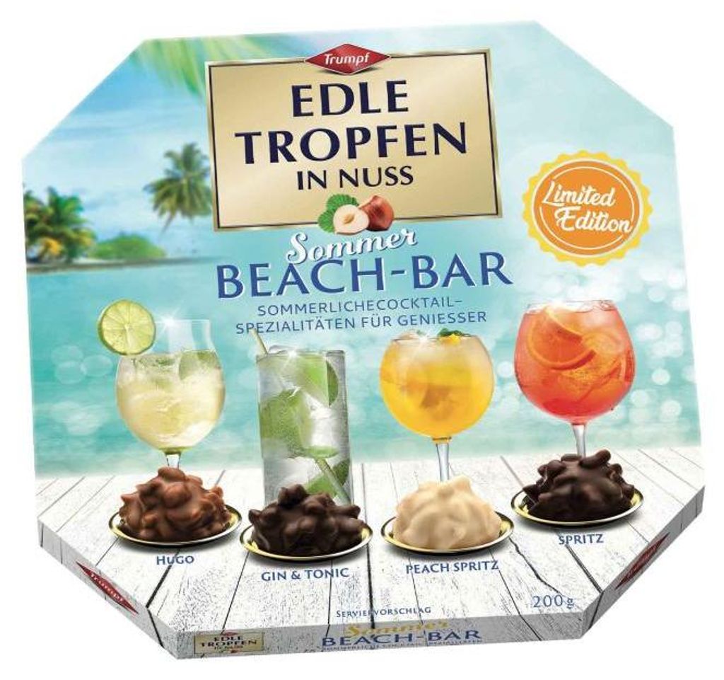 Trumpf Edle Tropfen in Nuss Sommer Beach-Bar 200g Produktbild 