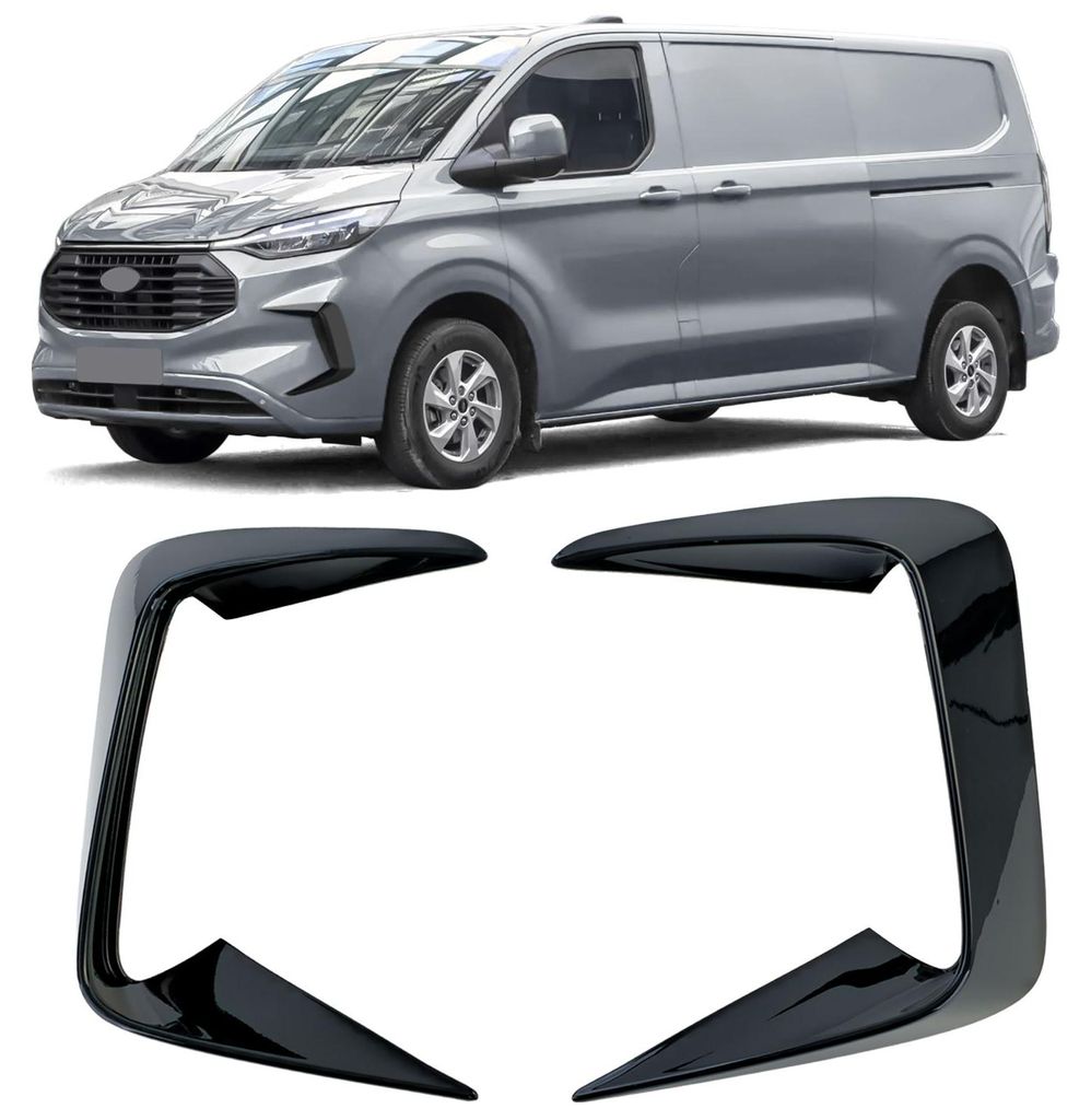 Für Ford Tourneo Transit Custom 2023- Frontsplitter Flaps Frontspoiler Glanz in der Farbe glänzend von Carparts-Online GmbH