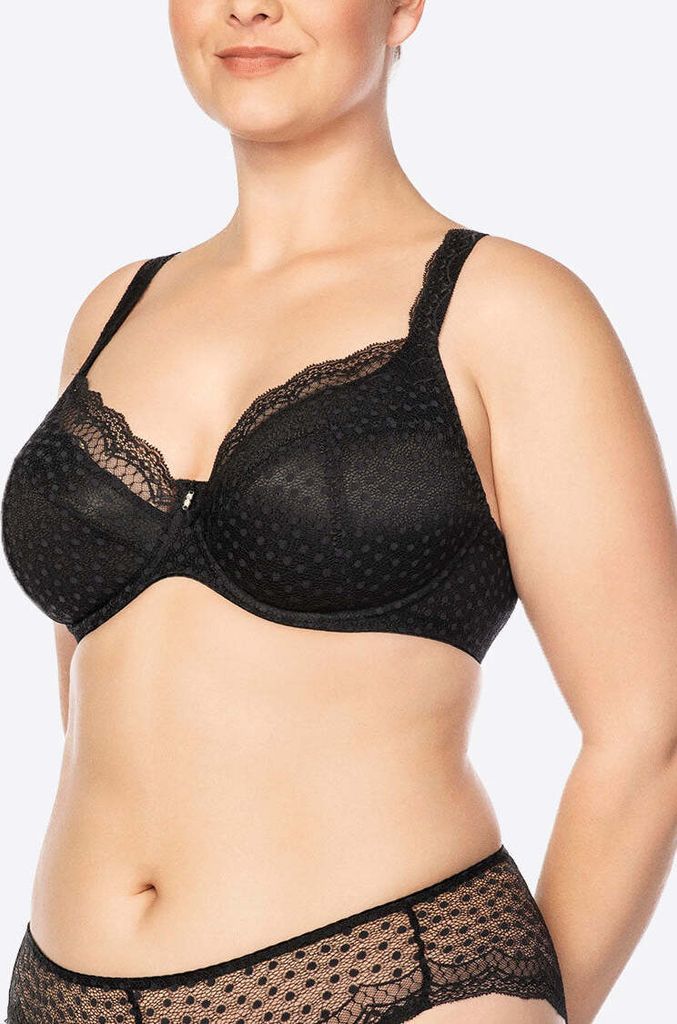 Ulla | Josy BH mit Schaum und Bügel Schwarz - Schwarz / 90L | Shapewear & Mieder