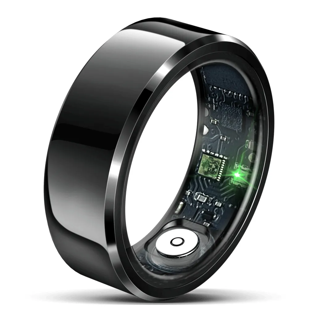 Anello Smart SR6 Misura 11 Nero - Tracker Salute invisibile IP68