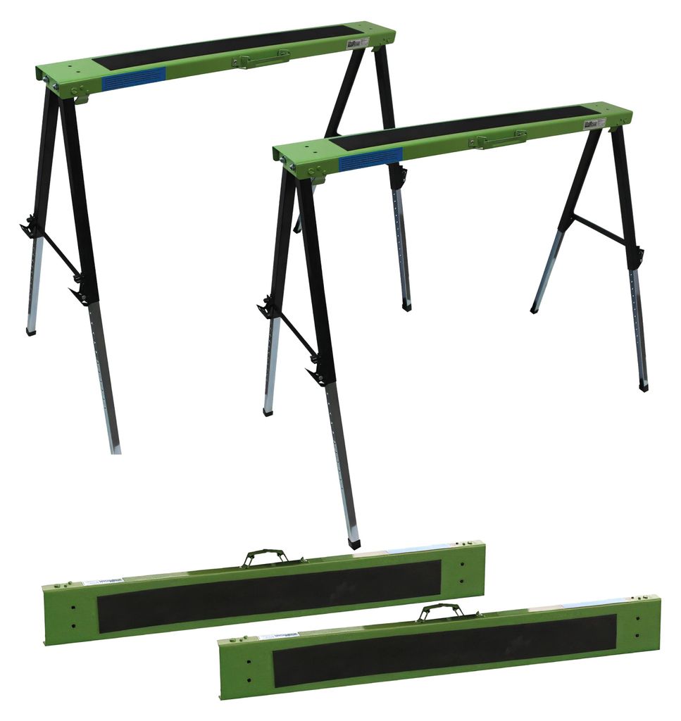 2x Arbeitsbock höhenverstellbar bis 91 cm Unterstellbock Produktbild 