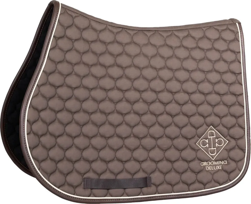 Tapis de Saut Grooming Deluxe Marron - Équipement Concours CSO Full