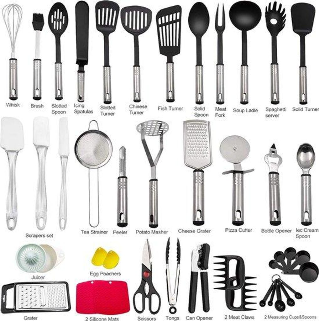 Set di utensili da cucina da 43 pezzi, acciaio Immagine del prodotto 
