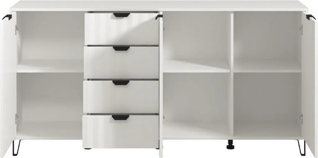 Buffet Blanc Paglietaa 183x91 cm : Gagnez de la Place et de l'Ordre chez Vous