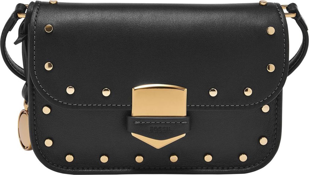 FOSSIL Umhängetasche Schultertasche Lennox Flap Crossbody Black schwarz
