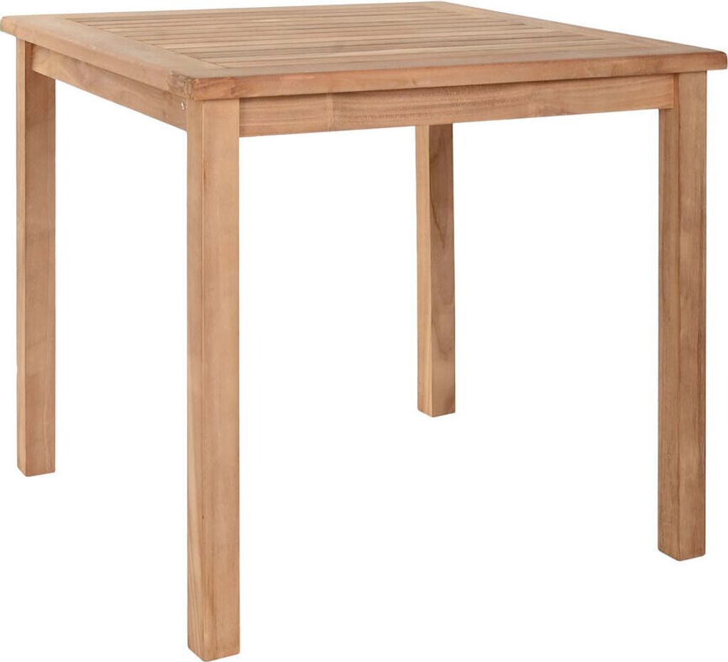 Esstisch Home ESPRIT Braun Teakholz 80 x 80 x 77 cm