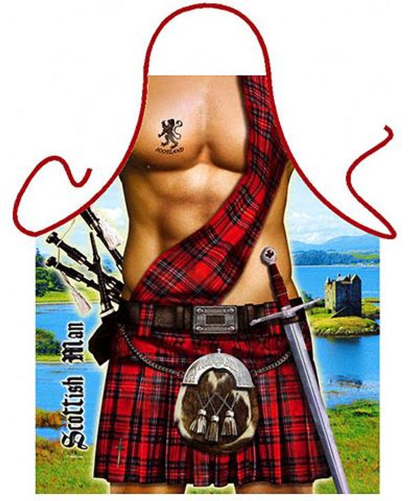 Grembiule da cucina Scottish Man Immagine del prodotto 