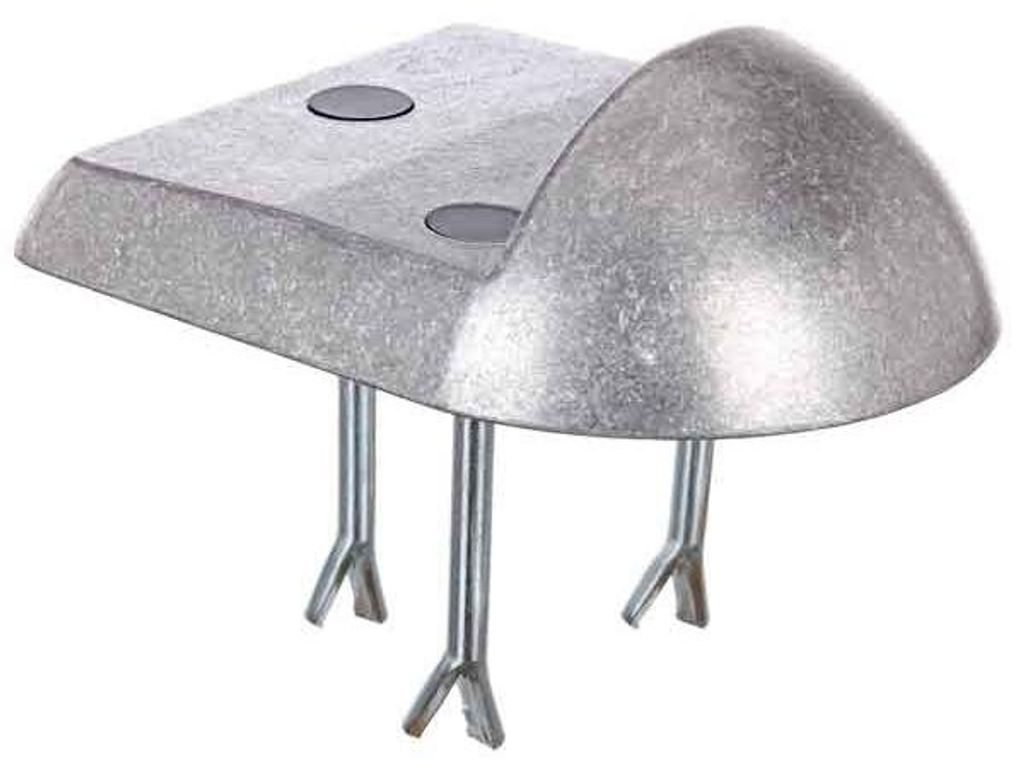 Auflaufschuh, Aluminium-Druckguss, blank, 154 x 186 mm, 60 Produktbild 