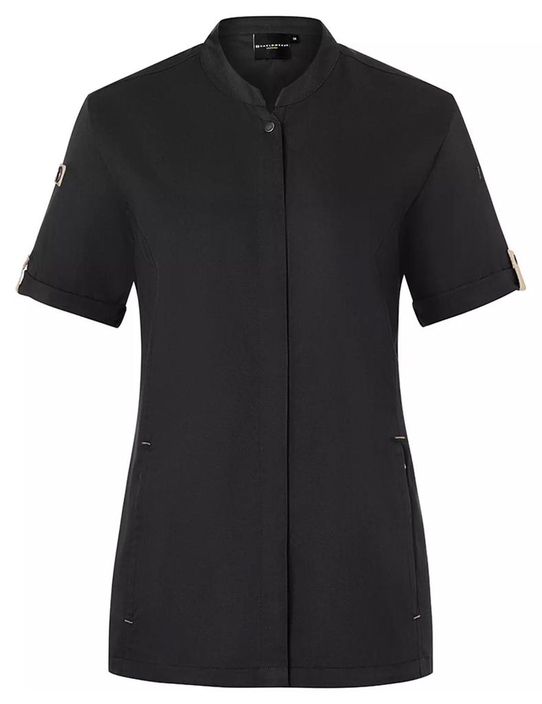 Karlowsky - "Green-Generation" Kochjacke für Damen LT5933 (37,5 cm) (Schwarz)
