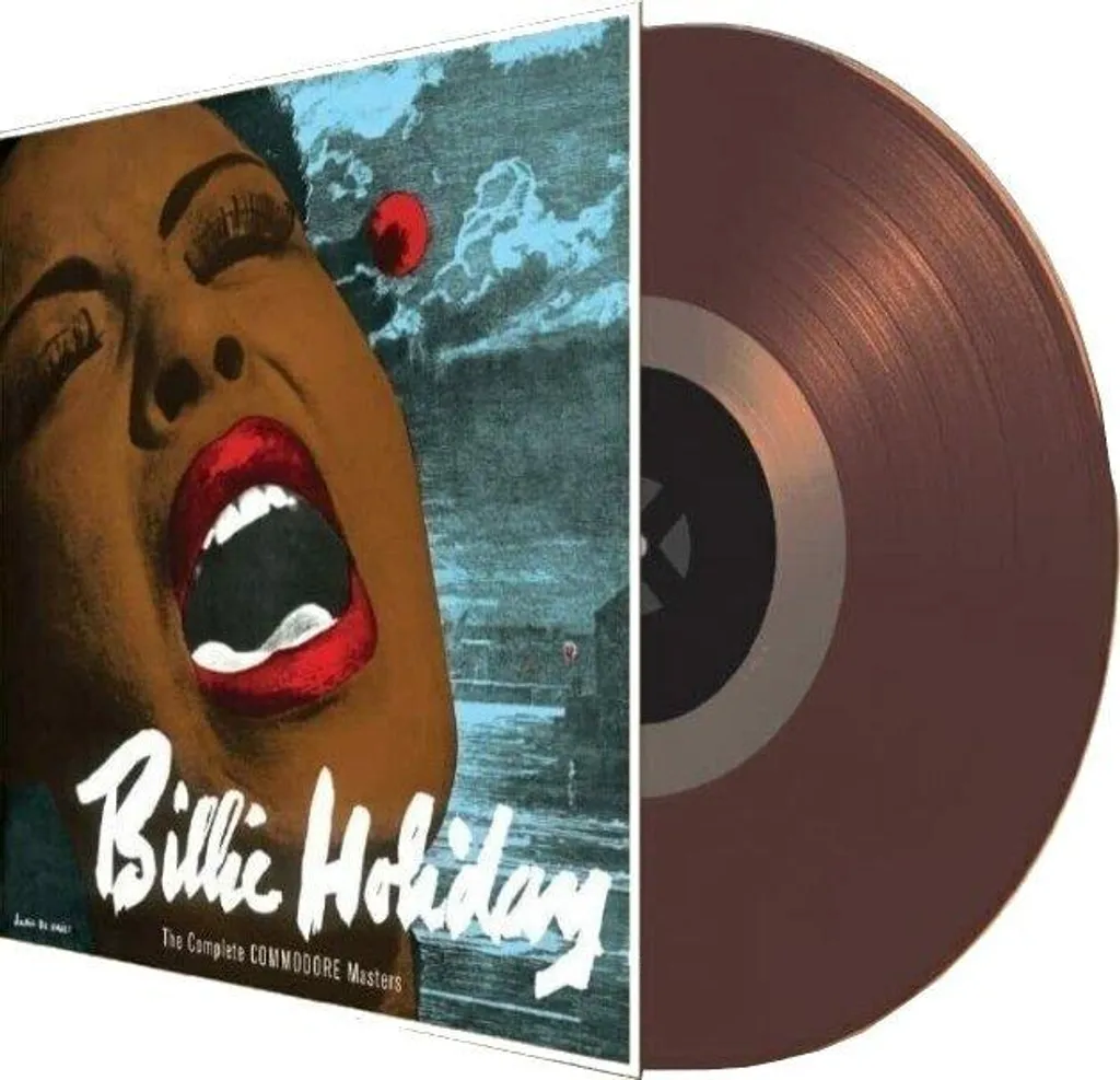 Double Album Vinyle Billie Holiday Commodore Masters Couleur Marron LP