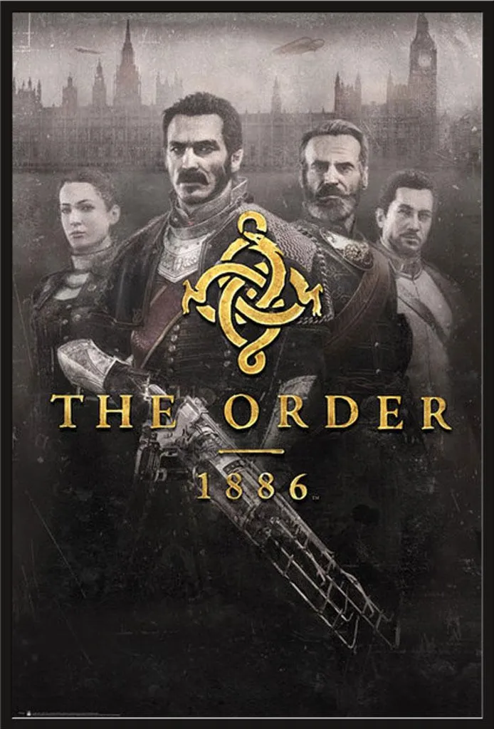 Poster Encadré The Order 1886 avec Cadre Shinsuke® Noir 61x91,5 cm