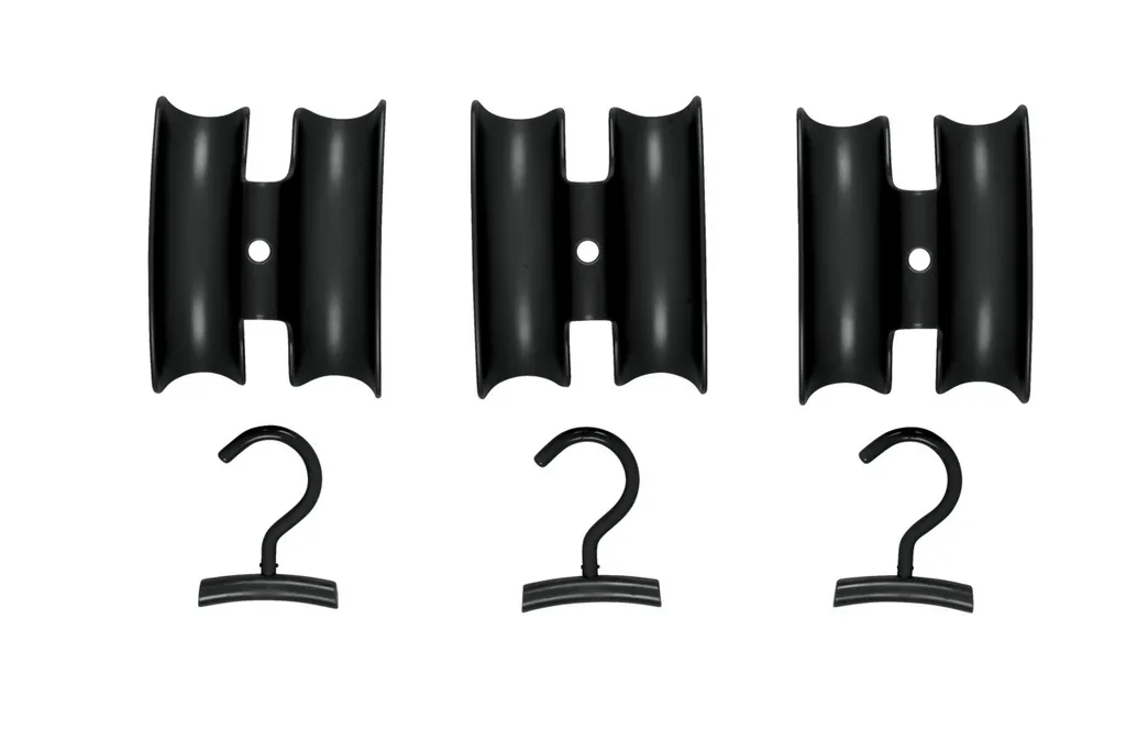 Support de sacs Herkules noir robuste en acier pour rangement vertical - 7