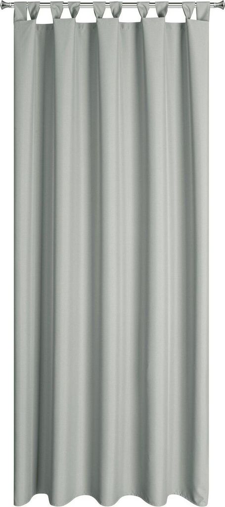 Eurofirany Garten Vorhang Schlaufen Wasserdicht silber 260 cm x 155 cm