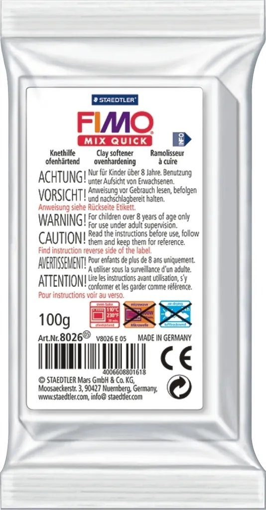 Fimo Professional 8026 Mix Quick - Assouplissant Pâte à Modeler 10 pièces - 2