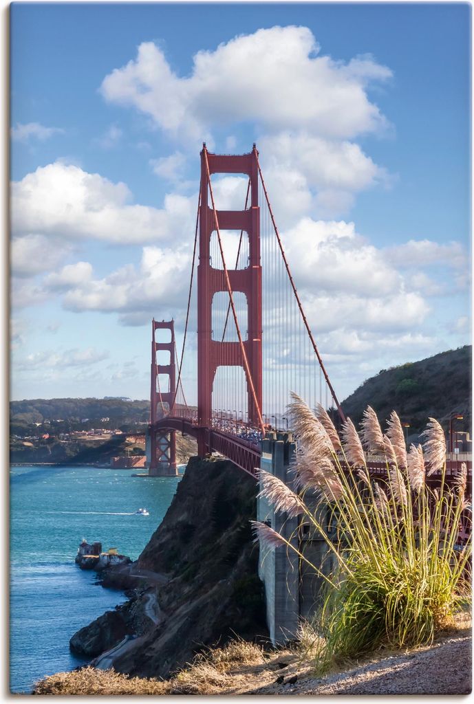 ARTland Leinwandbild SAN FRANCISCO Golden Gate Bridge II Größe: 60x90 cm