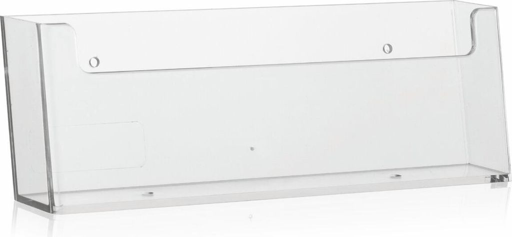 DL 1/3 A4 Prospekthalter / Querformat (Wand)