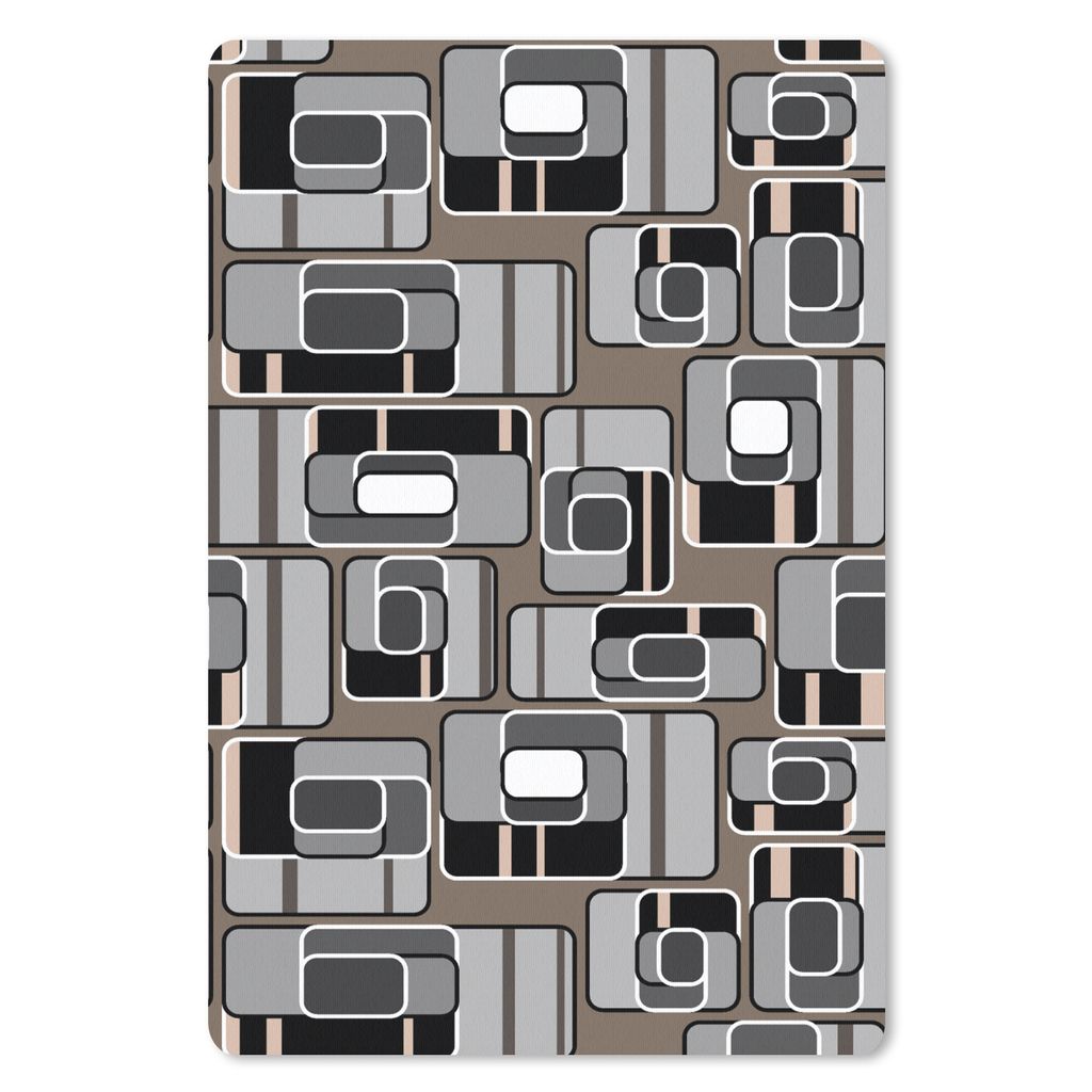 MuchoWow Mauspad Mousepad Muster - Abstrakt - Skyline 18x27 cm - Mousepads - Maus Mat - Pad - Mausunterlage