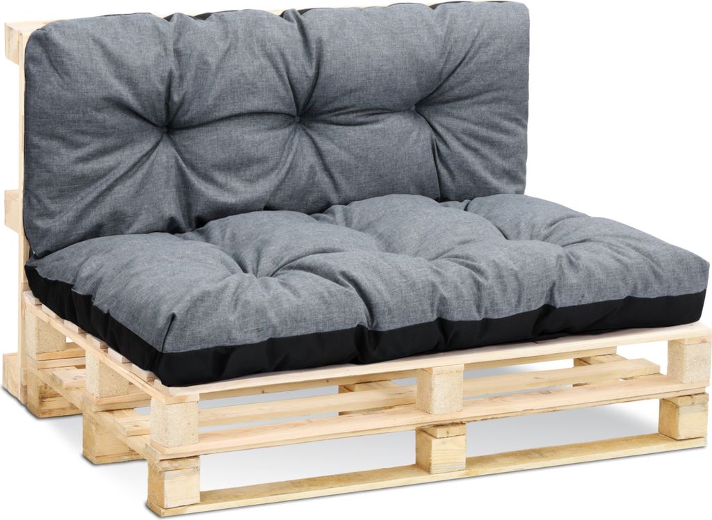 Palettenkissen Outdoor Kissen Set: Rückenkissen 40x120 cm Produktbild 1
