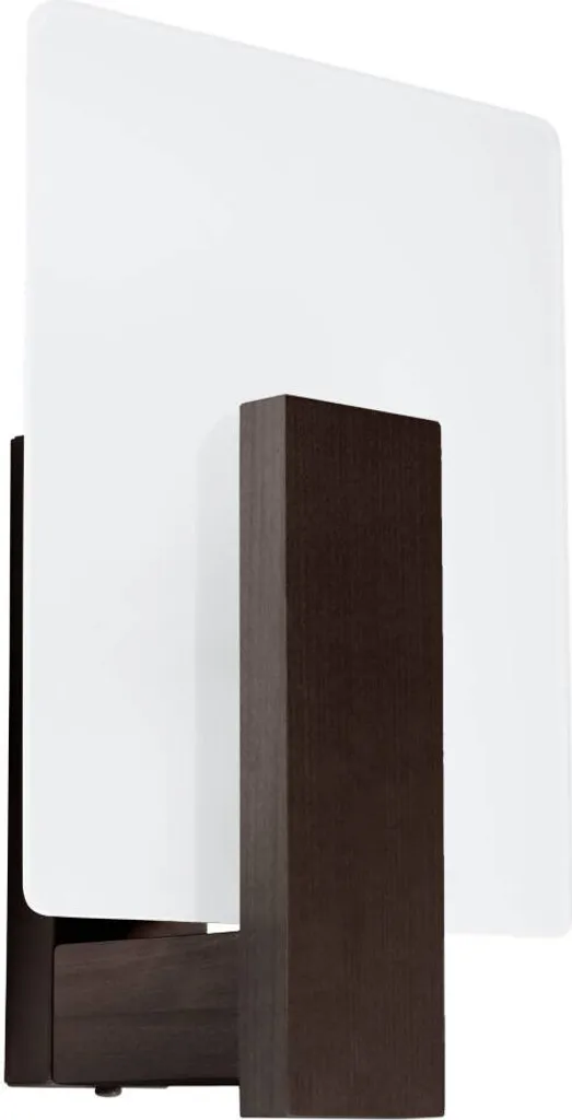 Lampada da Parete LAPPO Wengé Sollux Lighting | Applique Legno e Vetro