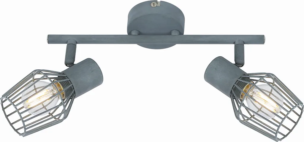 Plafonnier Candellux VIKING 92-68026 Gris Anthracite Métallisé Industriel
