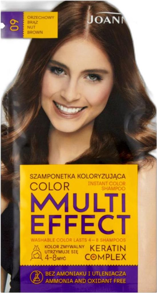 Joanna Multi Effect Color farbiaci šampón Orechová hnedá Obrázok produktu 
