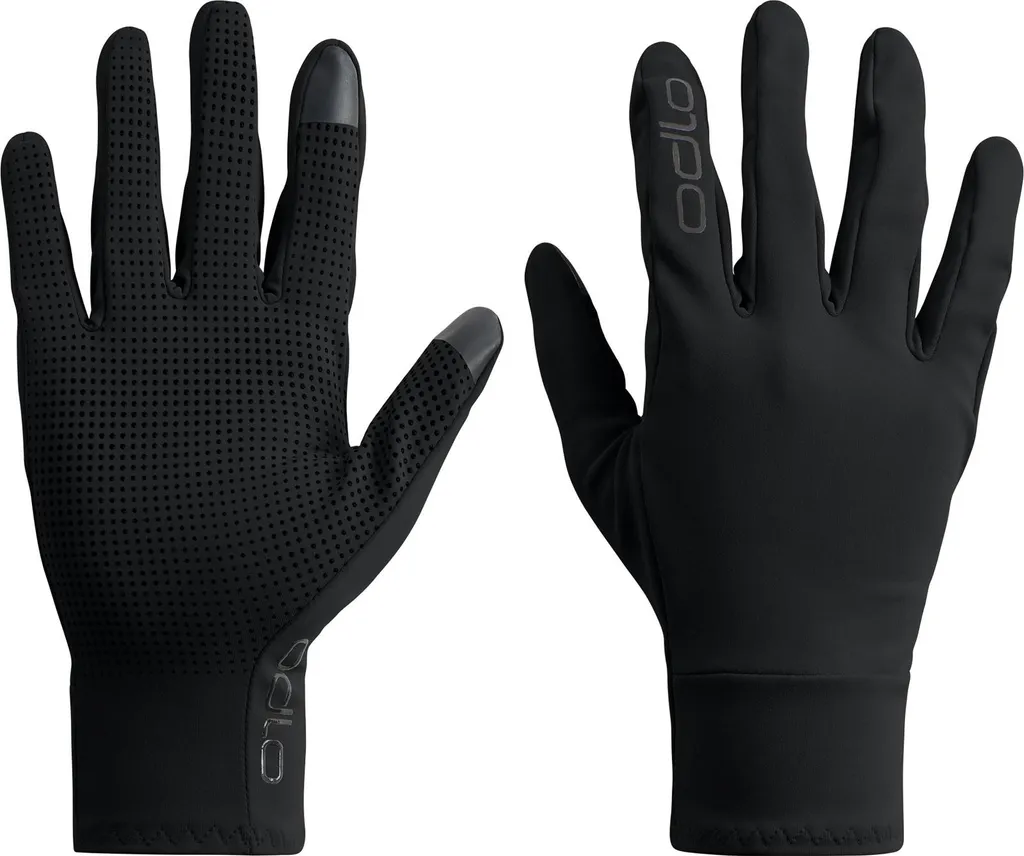 Gants de Sport Fins et Légers Odlo - Équipement Multisport Noir XXL