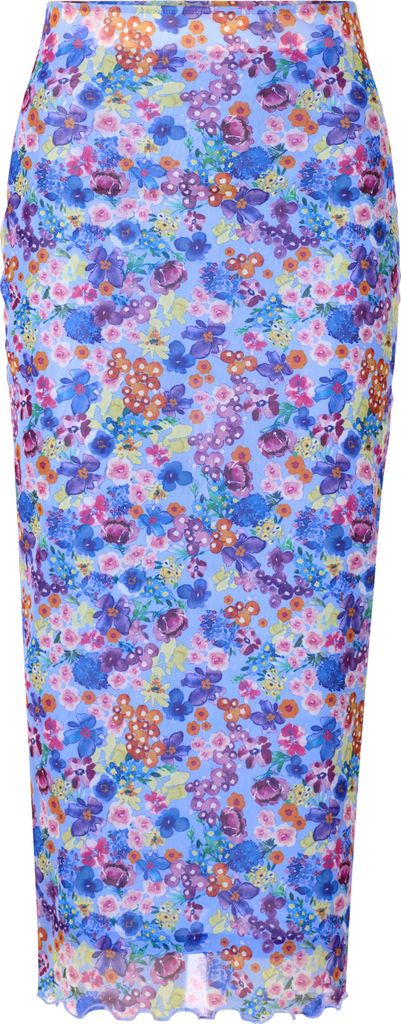 Printed Mesh Pencilskirt