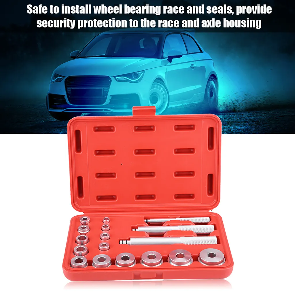 Jeu de pilotes de roulements de roue avec extracteur et coffret auto - 2