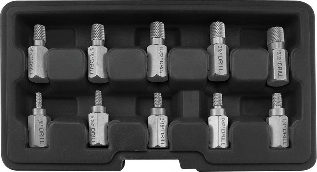 Yato, Modell YT-05890, Professioneller Schrauben- und Bolzenausdreher (10 Stück), Werkzeug, ideal um beschädigte Schrauben und Bolzen schnell und...