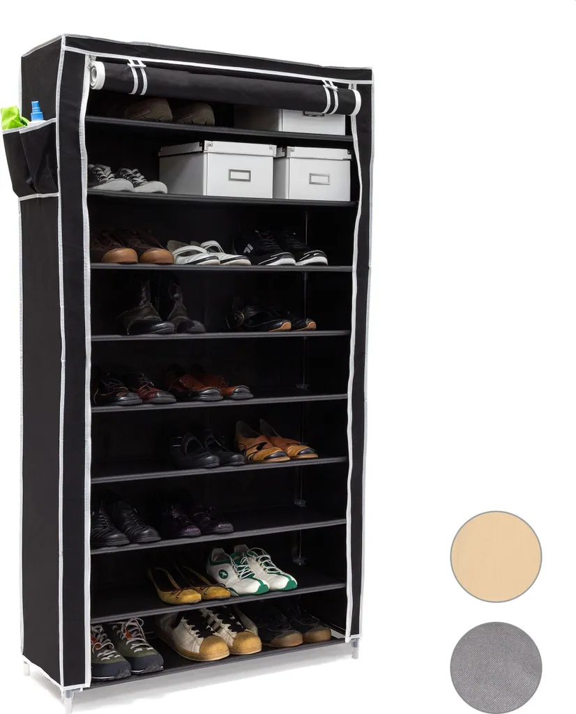 Armoire à chaussures VALENTIN haute Relaxdays robuste et facile à monter