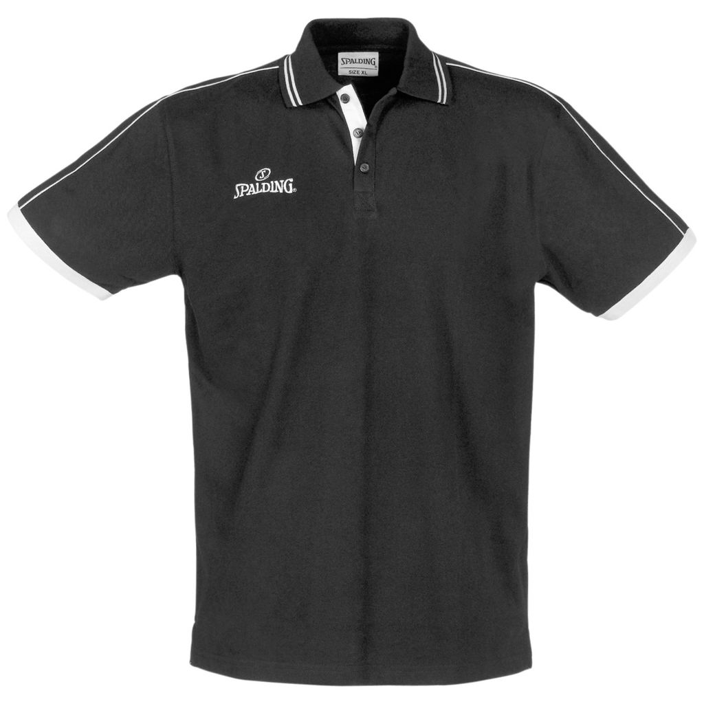 Spalding Polo Shirt - schwarz - Größe: XL, 300279702