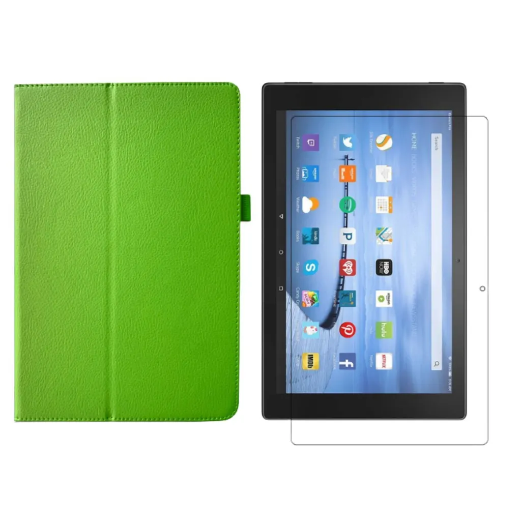 Pack Tablette Amazon Fire HD 10 2021 Étui Magnétique et Verre Trempé