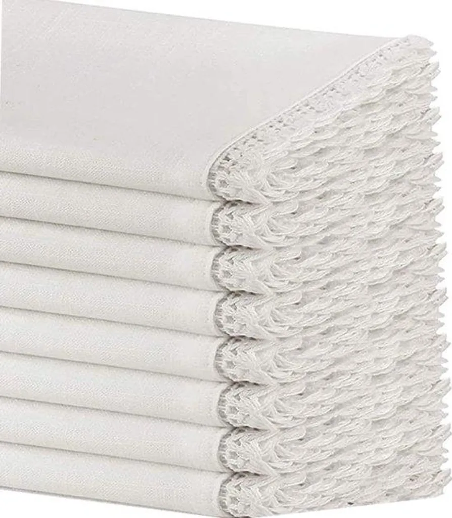 Serviette de table en coton 50x50 cm résistante pour restaurant et maison