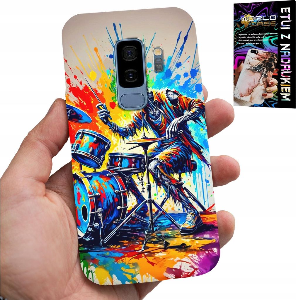 Fall Für Samsung Galaxy S9 Plus - Rock Trommeln Skelett Abdeckung
