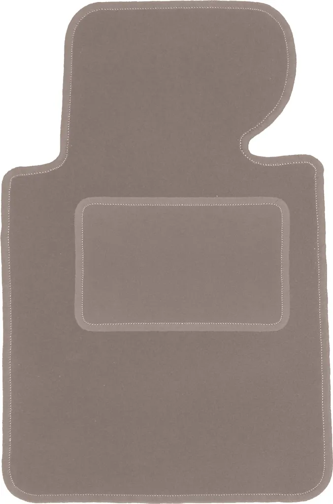 Tappetino conducente in velluto beige compatibile con BMW 3 E46 (1998-2007, compact, coupé, sedan, station wagon, touring) – con fissaggi – su misura